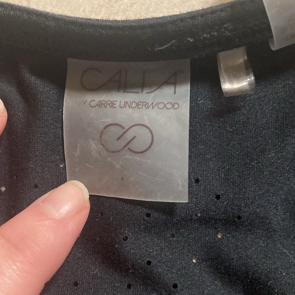 Calia by Carrie Underwood Black Mesh Exercise Tank - Picture 8 of 8